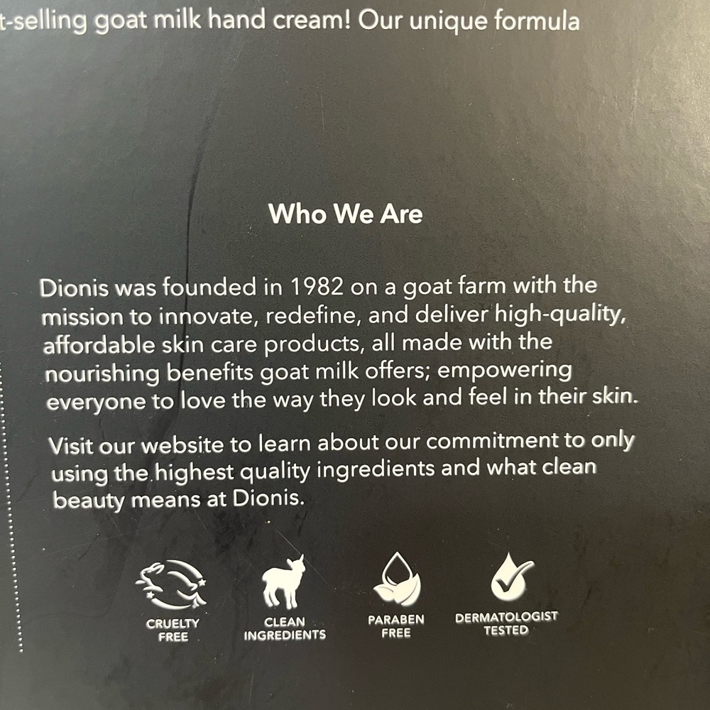 Dionis Goat Milk Hand Cream Set of 8 - Picture 8 of 10